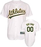 MLB Boys' Oakland A's Replica Jersey Personalized (White, Small)