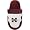 Burgundy/White