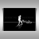 MICHAEL JACKSON LIVE FOREVER BLACK A1 CANVAS ART PRINT