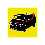 Steez - Lounge, A-team Auto Poster Kunstdruck (40 x 40cm)