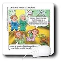 Londons Times Funny Russian and Armenian Cartoons - Matryoshka Vs. Ken And Barbie - Mouse Pads