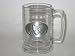 NEW JERSEY NETS 15 ounce GLASS TANKARD MUG with Pewter Logo