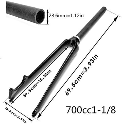 Topinlife Professional Bicycle Parts SCI Carbon Fiber Glossy 700C Fixed Gear MTB suntour Fork Downhill