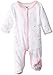 Petit Lem Baby Girls' Bow Heart Footed Sleeper