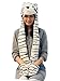 PulamaÂ Funnie Varied Animal Hats Gloves Scarf 3 in 1 Set -Costume Hood Toy(White Tiger)