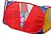 Truedays Kids Ball Pit Playpen for Toddlers, 35.4 inch with Storage Bag, Red Blue,No Balls