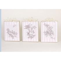 Flower Prints on Canvas - Toile (Set of 3) (8x10 each)