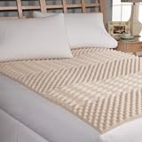 Perfect Fit Wellrest 5-Zone Machine Washable Foam Twin Mattress Pad, White