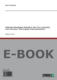 Produkt-Bild: Kritik der historischen Vernunft in den U.S.A. und Henry David Thoreaus New England Transcendentalism