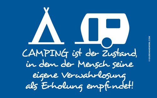Frühstücksbrettchen CAMPING IST... Brettchen 