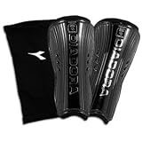 Diadora Cosmo Chrome Shin Guard (X-Small, Metallic Black)