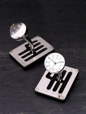 Gear Shift Knob with Clock Paperweight