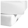fleuresse 1212 Fb. 1000 Lenzuolo in jersey con angoli elasticizzati, 100x200 cm, colore: Bianco