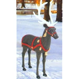 Life Size Commercial Grade Reindeer Christmas Decoration 67H Straight Legs
