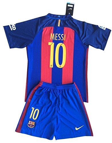 Messi #10 FC Barcelona 2016-17 Youths Home Kit Shirt & Shorts (7-8 Years Old)