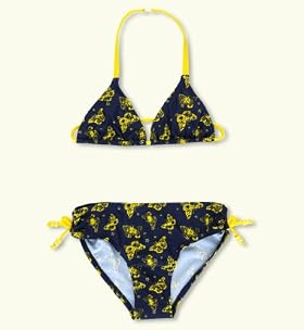 Halterneck Butterfly Print Bikini