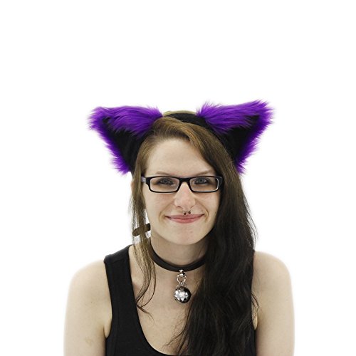 Pawstar Furry Fluffy Mew Ear Headband Ears Halloween Costume Unisex Adult