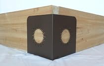 Quick Corners for Raised Garden Beds - Bronze with Sunburst Design - Set of 4 Corners