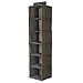 SONGMICS 6-Shelf Closet Organizer Collection Hanging Accessory Storage Shelves Light Brown URCH06K