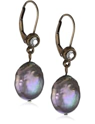 Liz Palacios "Piedras" Antique Coin Pearl Earrings