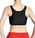 Breathable Super Flat Les Lesbian Tomboy Compression 3 Rows Clasp Chest Binders (Medium, Black)