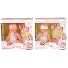 Simba 105037800 - New Born Baby, entz�ckende Baby - Puppe, inklusive Zubeh�r, 2 - sort.