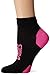 ASICS Lite-Show Nimbus Low Socks, Black/Neon Pink, Small