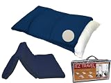 Review Louisville Bedding 727BP - 40Navy / Latex Tri-Fold EZ-Travel Pillow with Velour Cover, Navy