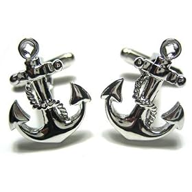 Boat Anchor Cufflinks : Yacht and Sailing Cufflinks W Gift Box