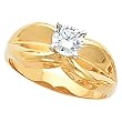 14K Yellow Gold Diamond Solitaire Engagement Ring - 0.50 Ct.