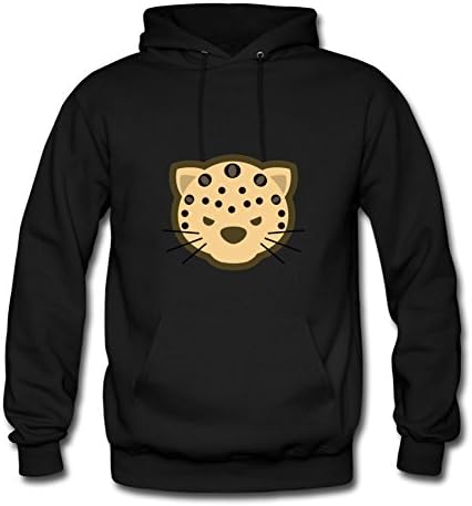 Ellarnett Women Dou Shou Qi Leopard Designed Hoodies (medium,black)