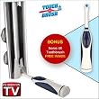 Touch N Brush Hands Free Toothpaste Dispenser + Free Sonic 4X Toothbrush included (Chrome) Touch N Brush Hands Free Toothpaste Dispenser + Free Sonic 4X Toothbrush included (Chrome)