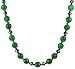 Green Jade with Faceted Green Rondells Necklace 18