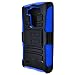 LG G3 VIGOR Case Cover (not for G3) 3-items Bundle-HERCULES Dual- Layer Hard/Gel Hybrid Kickstand Armor Case w/ Holster (Black/Blue)+ICE-CLEAR(TM) Screen Protector Shield(Ultra Clear)+Touch Screen Stylus