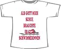 Als Gott mich schuf, brauchte er gute Schwimmerinnen; Kinder T-Shirt wei&szlig;