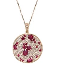 Effy Jewlery Gemma Ruby and Diamond Pendant, 4.19 TCW