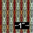Victorian Irise Wallpaper Dollhouse Miniature Wallpaper.