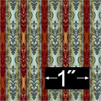 Victorian Irise Wallpaper Dollhouse Miniature Wallpaper.