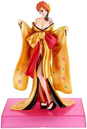 One Piece Nami Kimono PVC Action Figure 21CM One Piece Nami Sexy Gold Kimono Model Toy Figurine