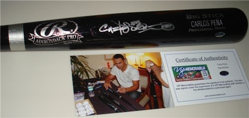 Carlos Pena Tampa Bay Rays Autographed/Hand Signed Rawlings Big Stick Baseball Bat