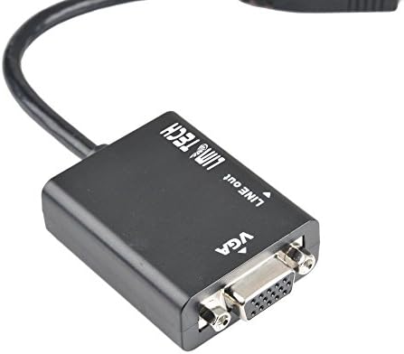 LIMTECH High Speed HDMI to VGA with Audio Adapter Cable for HDTV PC