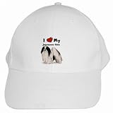 I Love My Japanese Chin White Cap Hat