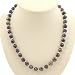 EXP Handmade Freshwater Rainbow Pearl Necklace With Faceted Silver Beads