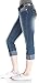 Angels Jeans Juniors Belted Denim Cuffed Flood