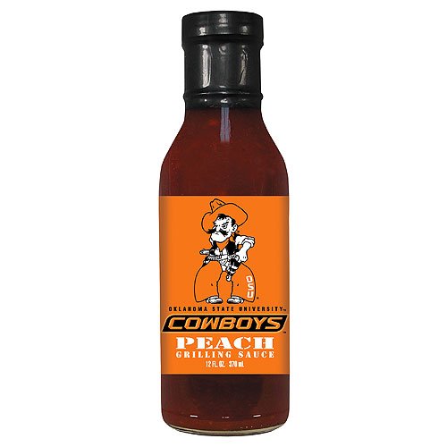 Oklahoma State Cowboys NCAA Peach Grilling Sauce - 12oz by Hot Sauce Harry