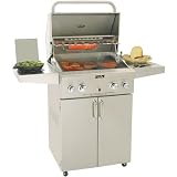 AOG 24 Inch Propane Gas Grill W/ Rotis & Side Burner On Cart (converts To Natural)