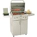 AOG 24 Inch Propane Gas Grill W/ Rotis & Side Burner On Cart (converts To Natural)