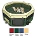 Large Portable Soft Pet Soft Side Play Pen or Kennel for Dog, Cat, or other small pets. Great for Indoor and Outdoor (Moss Green)