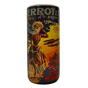 Art Deco Blue Bicycle Ceramic Umbrella Stand