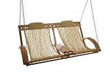 Deluxe Bent Oak Porch Swing Rollup - Tan - B0012XFU0E